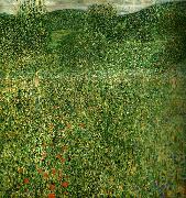 Gustav Klimt blommande falt painting